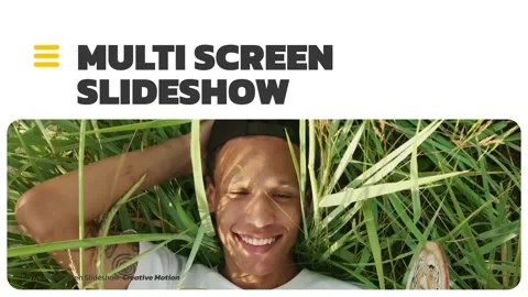 Multiscreen Slideshow  After Effects	Stock