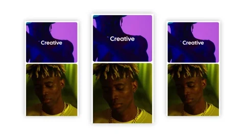 Multiscreen Slideshow After Effects stock