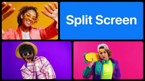 Multiscreen Slideshow Mosaic Opener 库存 After Effects