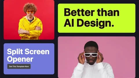 Multiscreen Slideshow Perfect Dynamic Opener Split Screen Stock After Effects