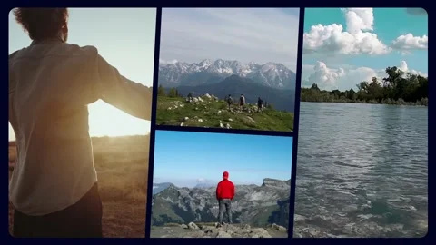 Multiscreen &amp; Split Screen Dynamic Opener Stock After Effects