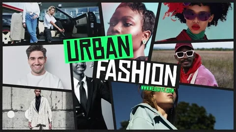 Multiscreen Urban Fashion Slideshow Stock After Effects