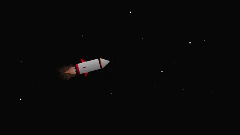Multistage rocket going for space mission and entering atmosphere Stock Footage 295994880