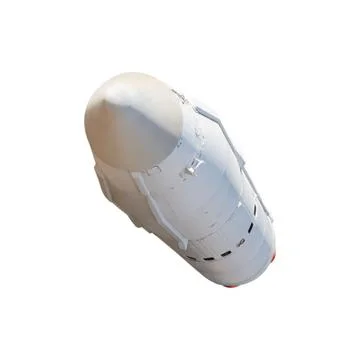 Multistage space rocket. Isolited over white background Stock Photos