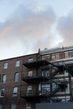 Multistorey brickface building 스톡 사진