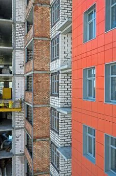 Multistory building wall Fotos de archivo