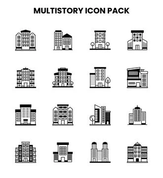 MultiStory DuoTone Scalable Icons Pack Illustrazione stock