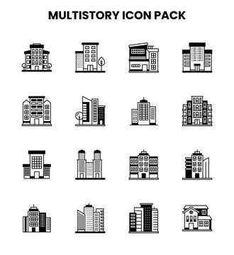 MultiStory DuoTone Set Icons Pack Ilustración de archivo