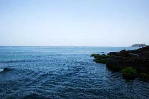 Multistory layered rough and sedimentary rocks 스톡 사진