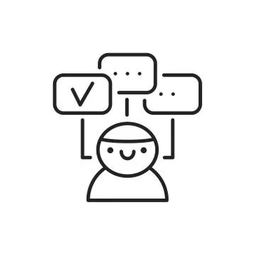 Multitasking black line icon. Soft skills. Pictogram for web, mobile app, pro Illustrazione stock