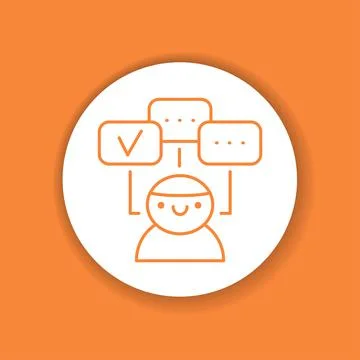 Multitasking color glyph icon. Soft skills. Illustrazione stock