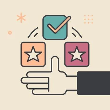 Multitasking concept. Unique and creative illustration. Stock Illustration