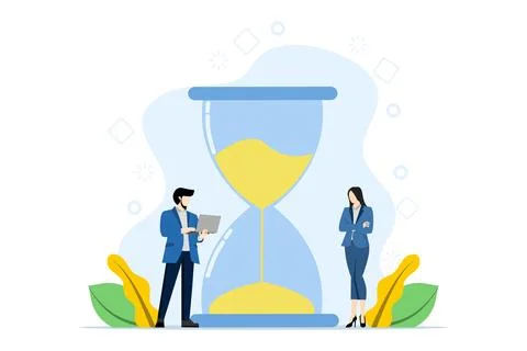 Multitasking, productivity and time management concept. Stock Illustration