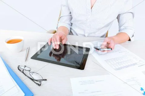 Multitasking at work Stock Photos