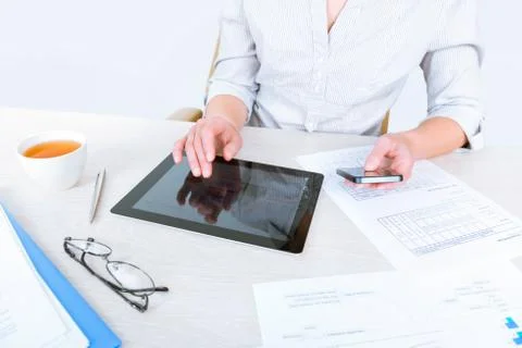 Multitasking at work Stock Photos