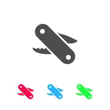 Multitool icon flat Stock Illustration