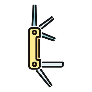 Multitool icon representing versatility and utility equipment Stock Illustration