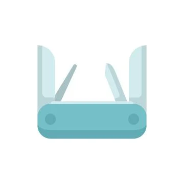 Multitool instrument icon flat vector. Tool knife Stock Illustration