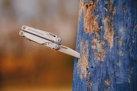 Multitool laserman serdch is a cool and necessary irreplaceable tool Stock Photos