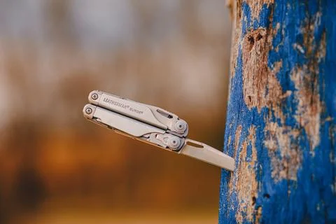 Multitool laserman serdch is a cool and necessary irreplaceable tool 库存照片