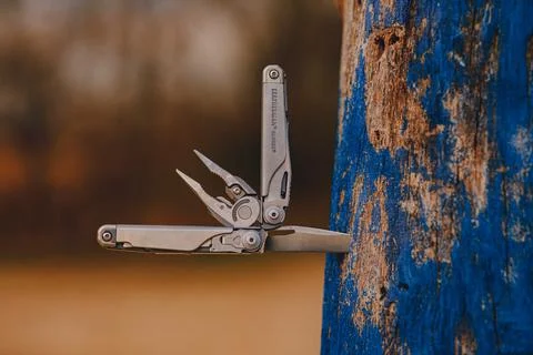 Multitool laserman serdch is a cool and necessary irreplaceable tool Stock Photos