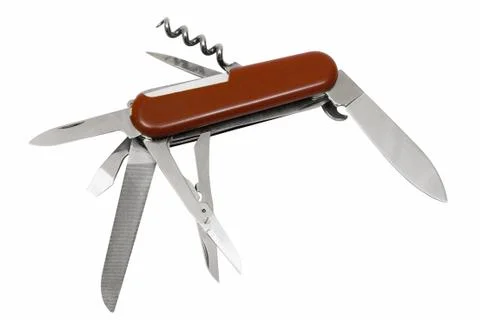 Multitool Penknife with Clipping Path 스톡 사진