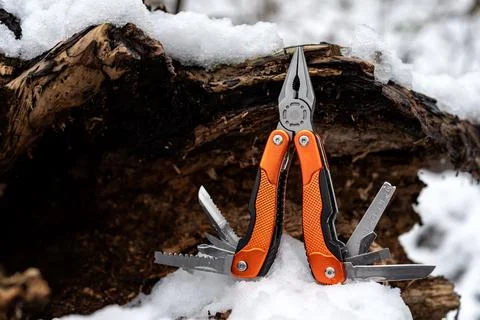 Multitool pliers with multipurpose tools Stock Photos