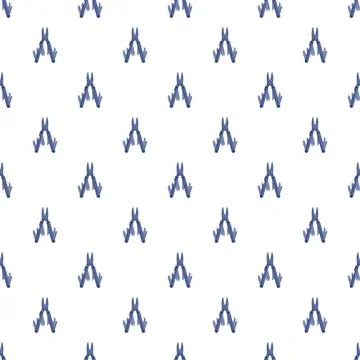 Multitool pliers open seamless repeat pattern background Stockillustratie