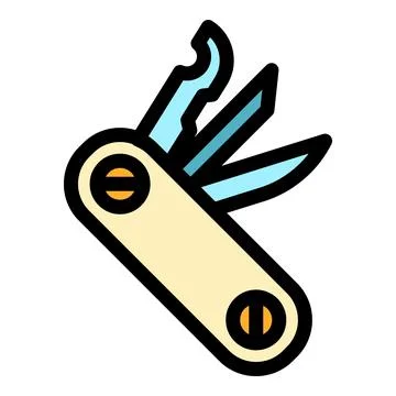 Multitool purpose icon color outline vector Illustrazione stock