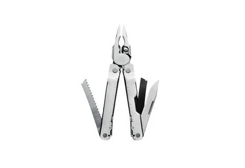 The multitool on a white background. Stock Photos