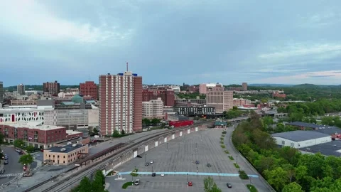 Multitude of Buildings - Syracuse, NY Stock Footage 336463717