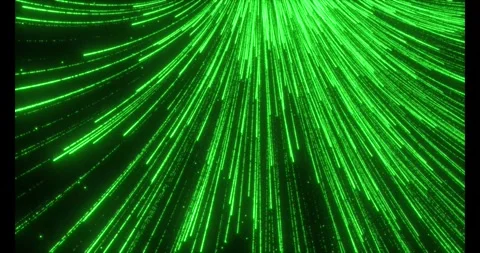 A multitude of luminous particles move rapidly along swirling trajectories Stock-Footage 333363052