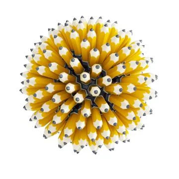 Multitude pencil Stock Illustration