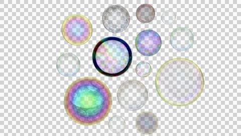 Multiverse and parallel universes concept, abstract colorful bubbles Stockillustratie