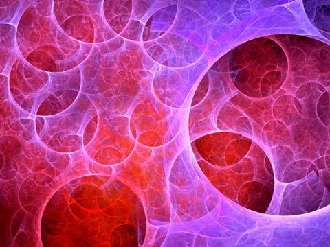 Multiverse bubbles fractal Illustrazione stock