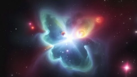 Multiverse in space. New galaxies and worlds. Stock Footage 249383867