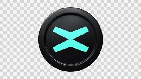 Multiversx EGLD coin 3d spin rotage Cryptocurrency token seemless loop Stock Footage 245553980