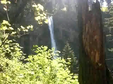 Multnomah Falls in Oregon Stock Footage 380833