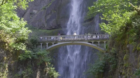 Multnomah Falls Oregon Stock Footage 265705400