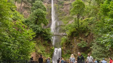 Multnomah Falls Oregon Timelapse 4K HD Видео 116780219