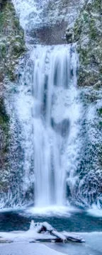 Multnomah Falls Panorama Stock Photos