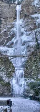Multnomah Falls Panorama Stock Photos