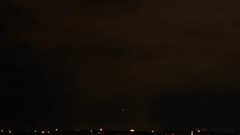 Multple Single Lighting Strikes in Storm Video stock 81414521