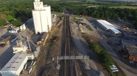 Mulvane Co-op Flyby Stock Footage 66521897