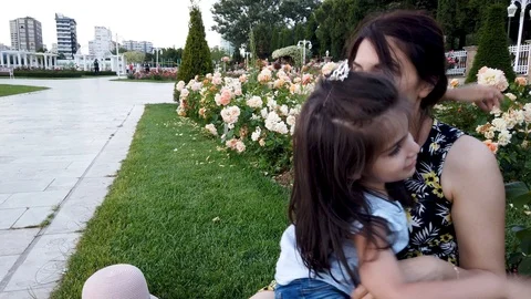 Mum and daughter spends time Stock Footage 111941204