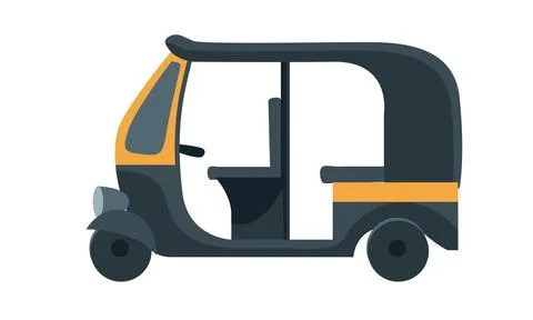 Mumbai auto rickshaw vector Stock Illustration