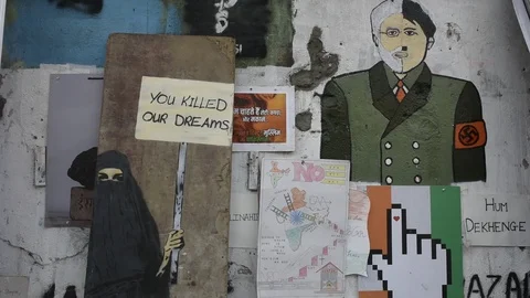 Mumbai Bagh against CAA Stock Footage 124982852