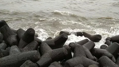 Mumbai Beach 1 Stock Footage 119661774
