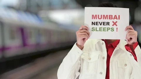Mumbai boy with local train background, 4k ProRes Stock Footage 164328248