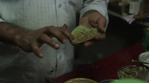 Mumbai BRoll- Spice vendor Stock Footage 40541468